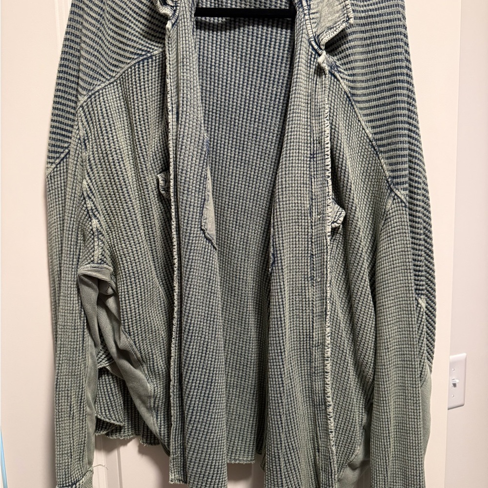 Free people ONE SCOUT! Green and Black Checkered Jacket